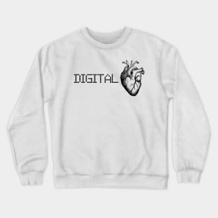 Digital Heart Modern IT Robotics Geeky Crewneck Sweatshirt